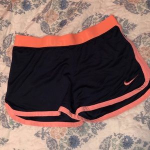 Nike running shorts.